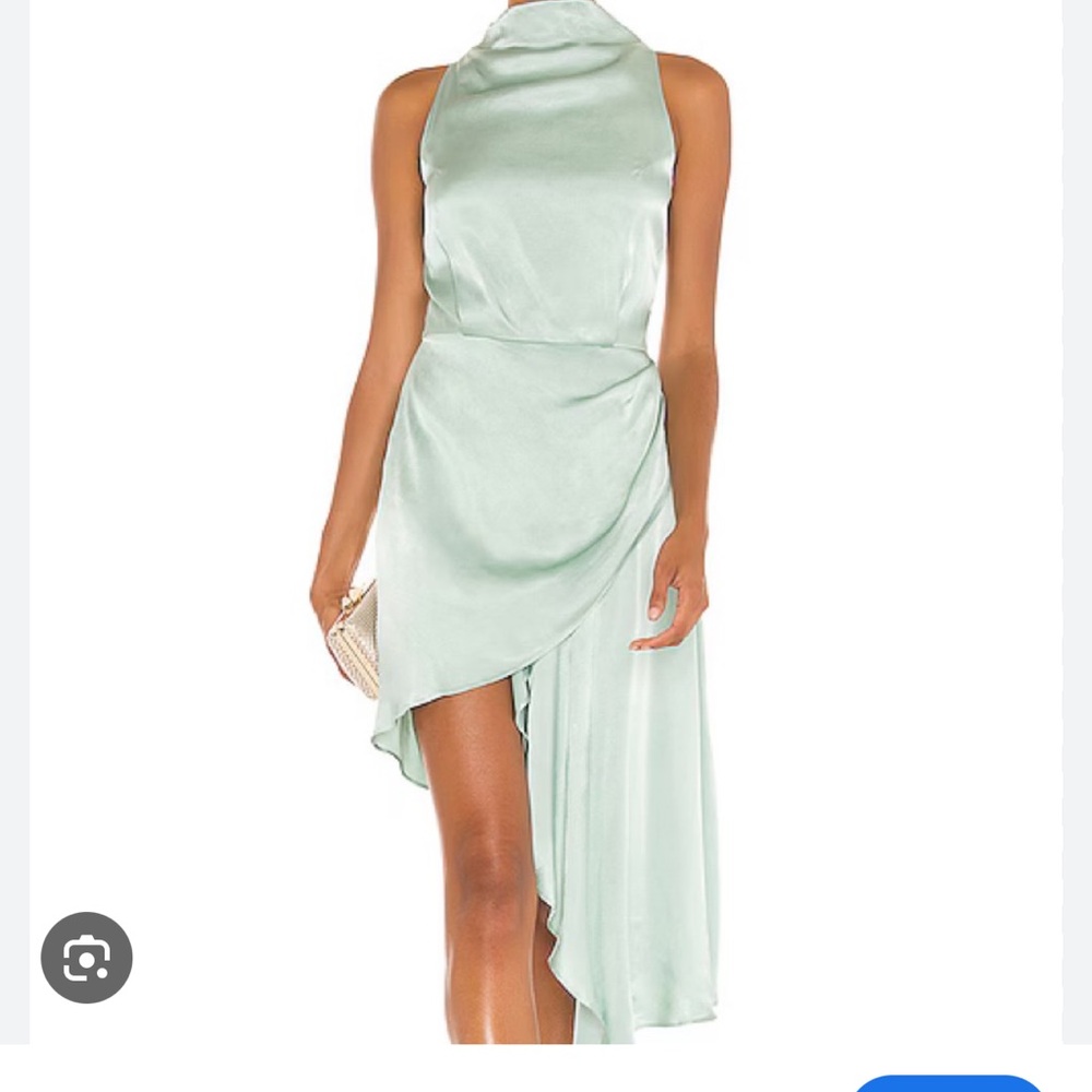 Elliatt Asymmetrical Mint Dress